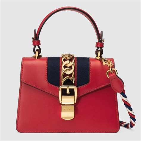 gucci sylvie bag red